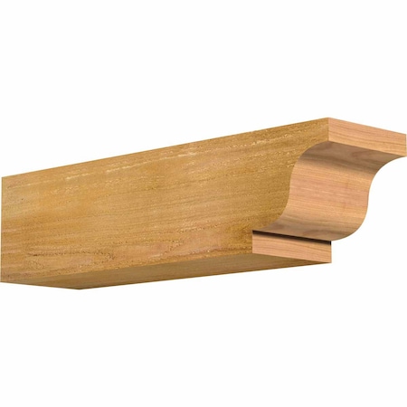 Ekena Millwork Newport Rough Sawn Rafter Tail, Western Red Cedar, 6"W x 6"H x 24"L RFT06X06X24NEW00RWR